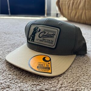 Carhartt Tan and Black Mesh Cap